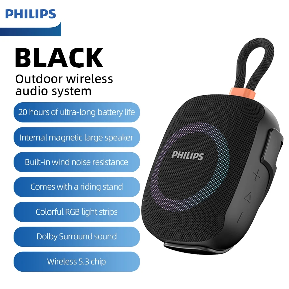 Portable Bluetooth Speaker Waterproof Ipx7 - Głośnik Bluetooth Philips TAS1150/TAS1160, bateria 2000mAh,