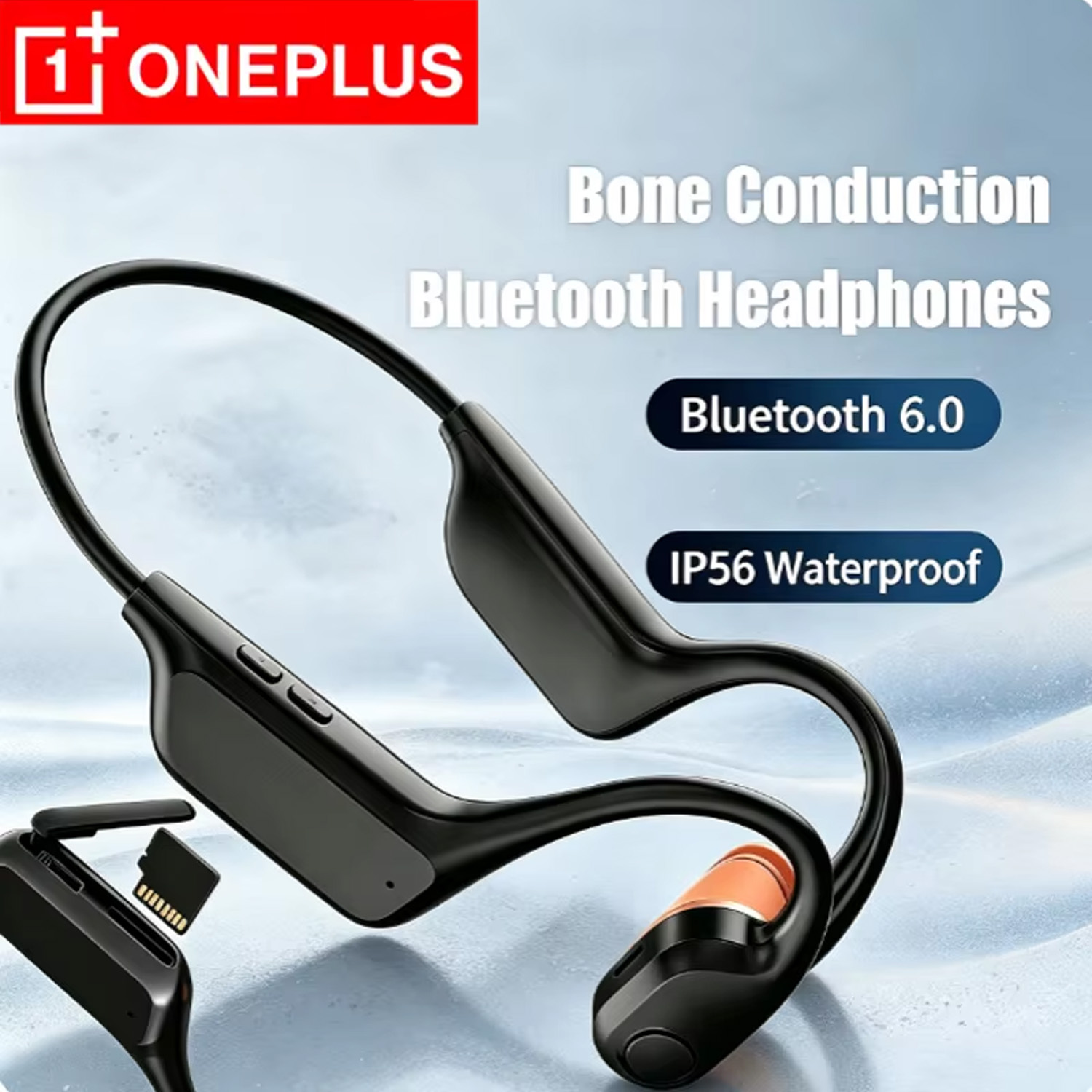 Bone Conduction Running Headphones - Słuchawki Bluetooth z przewodnictwem kostnym i
