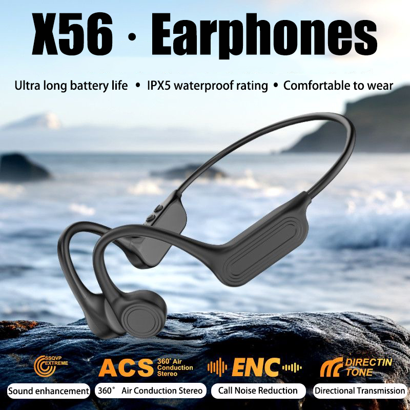 Bone Conduction Running Headphones - Bezprzewodowe słuchawki Bluetooth z przewodnictwem kostnym,