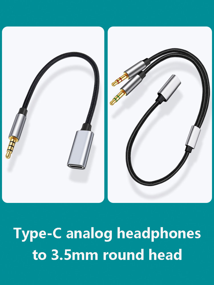 Adapter audio 3,5 mm męski na  – Type C Wired Earphones With Mic recenzja i cena